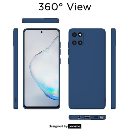 Samsung Note 10 Lite Liquid Silicone phone cover in blue by Pikkme – photo 2