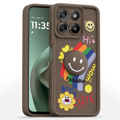 Pikkme Moto G67 Power/G57 Power 5G brown back cover