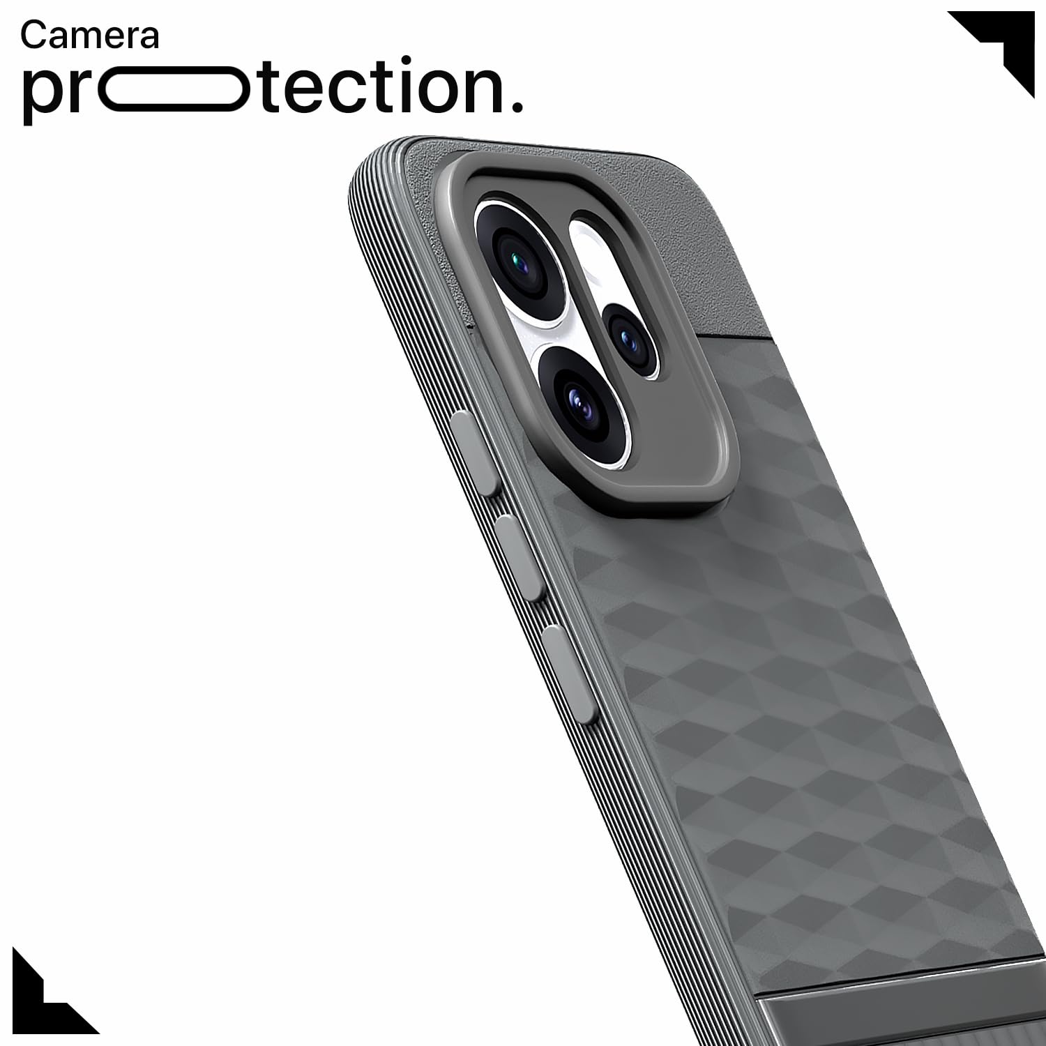 Oppo Reno 15 Pro Mini 5G Silicone mobile cover in grey by Pikkme – photo 5