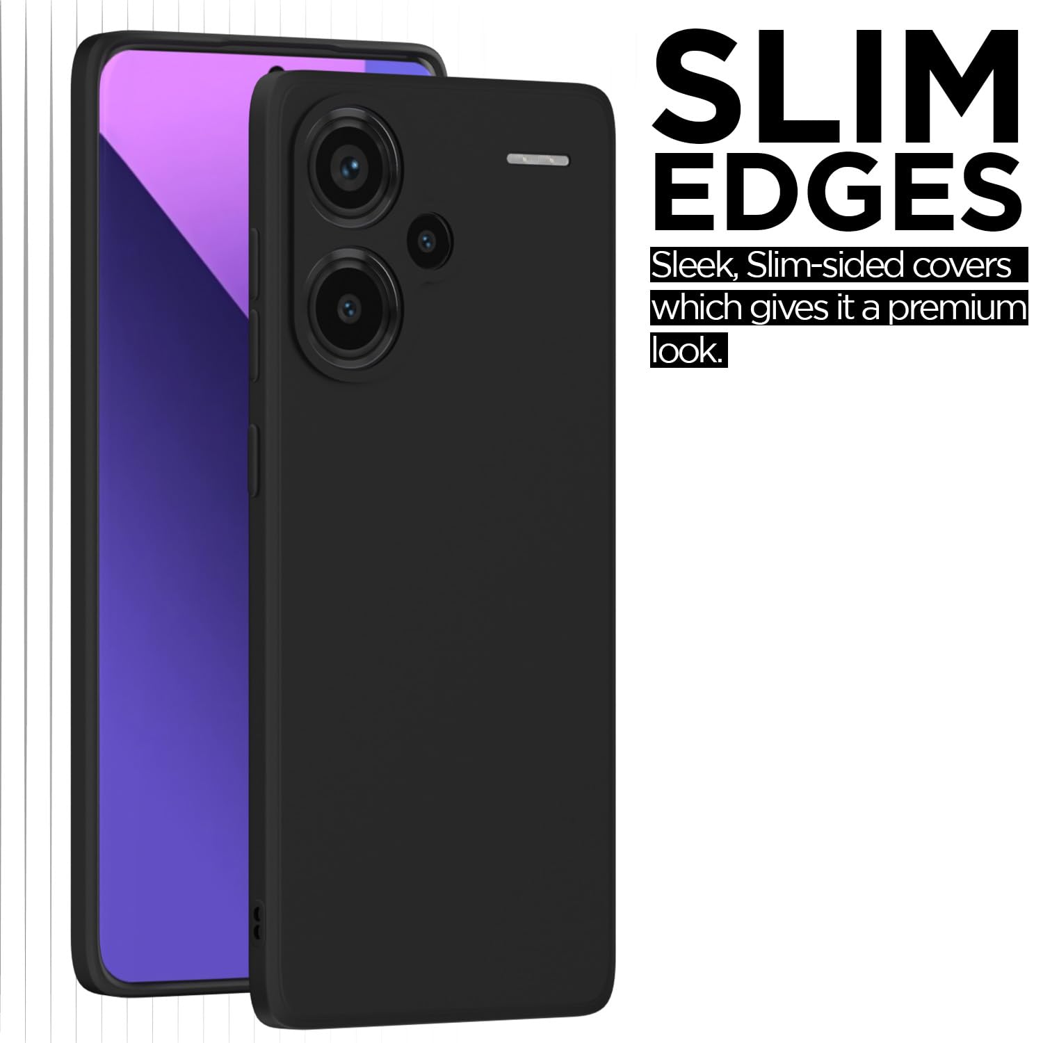 Redmi Note 13 Pro Plus 5G mobile cover in black by Pikkme – photo 7