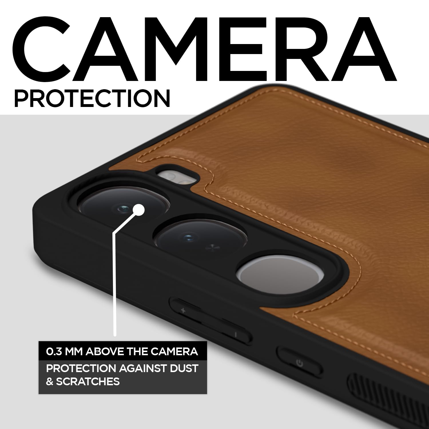 Pikkme Vivo Y300 5G / Vivo V40 Lite 5G Leather Back Case | Brown