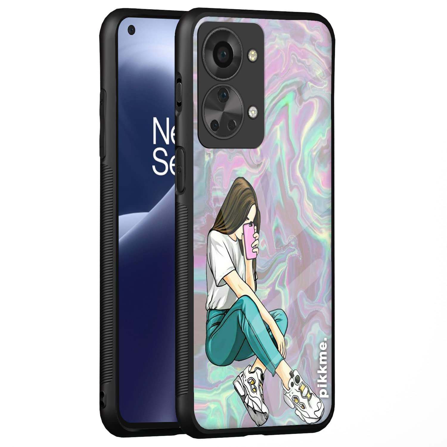 Pikkme Hybrid mobile back cover for OnePlus Nord 2T 5G