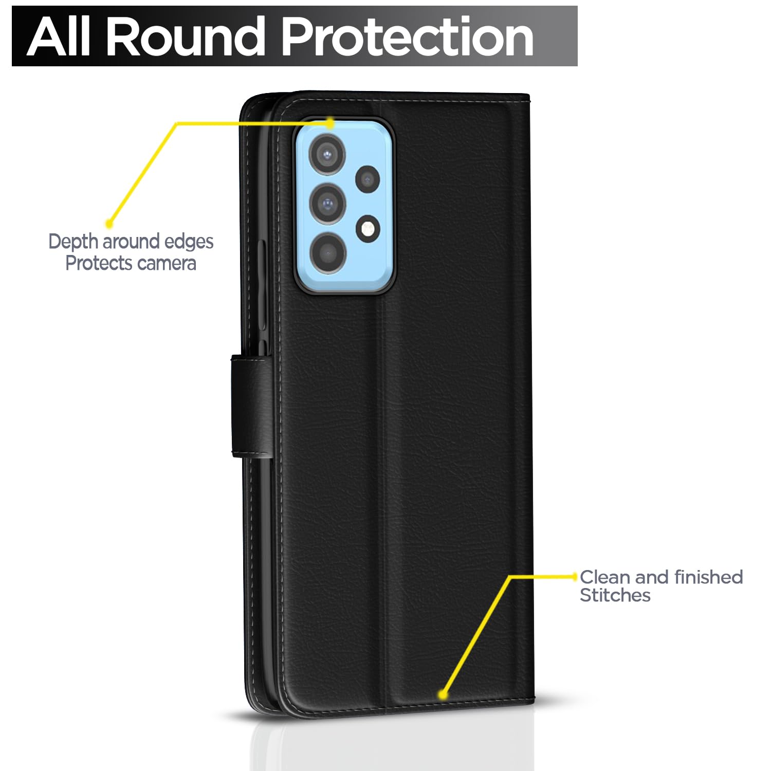 Pikkme Samsung A52/A52s 5G Wallet black flip case – photo 4