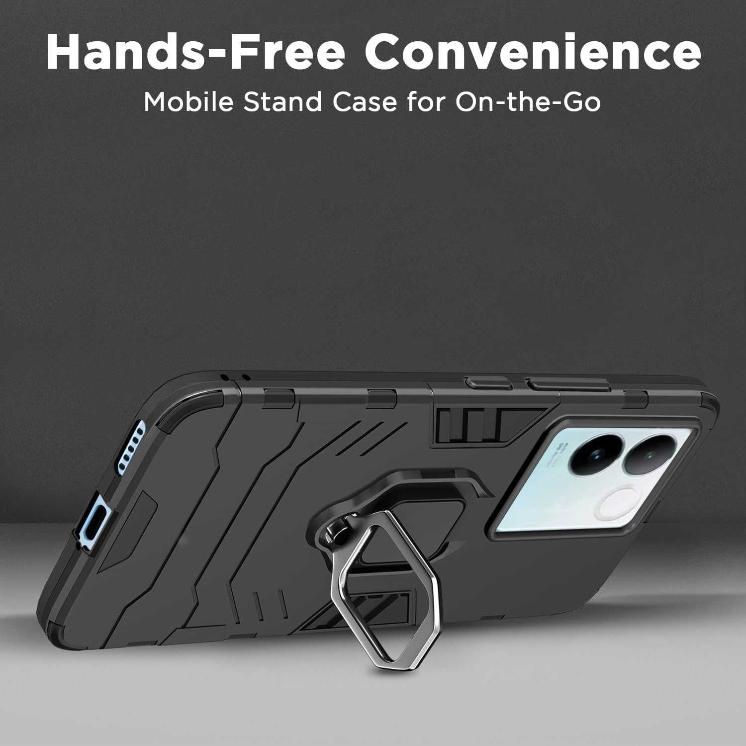 Pikkme black Tough Armor phone cover for iQOO Z7 Pro 5G – photo 6