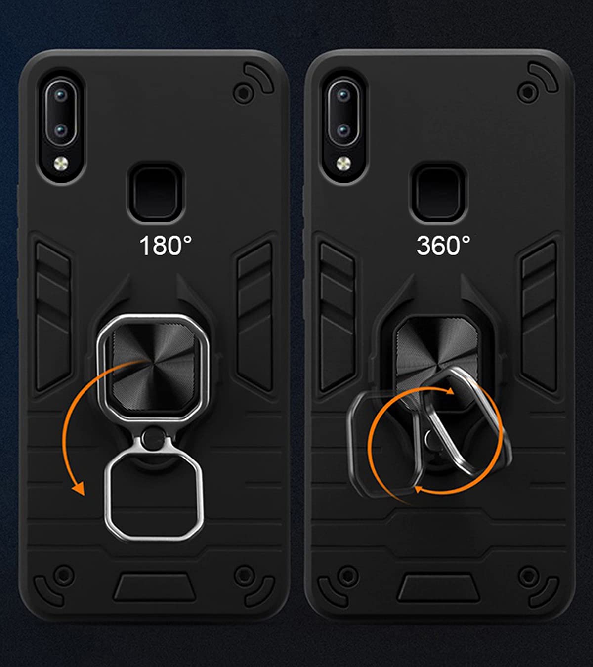 Vivo Y91, Vivo Y93, Vivo Y95 phone cover in black by Pikkme – photo 3