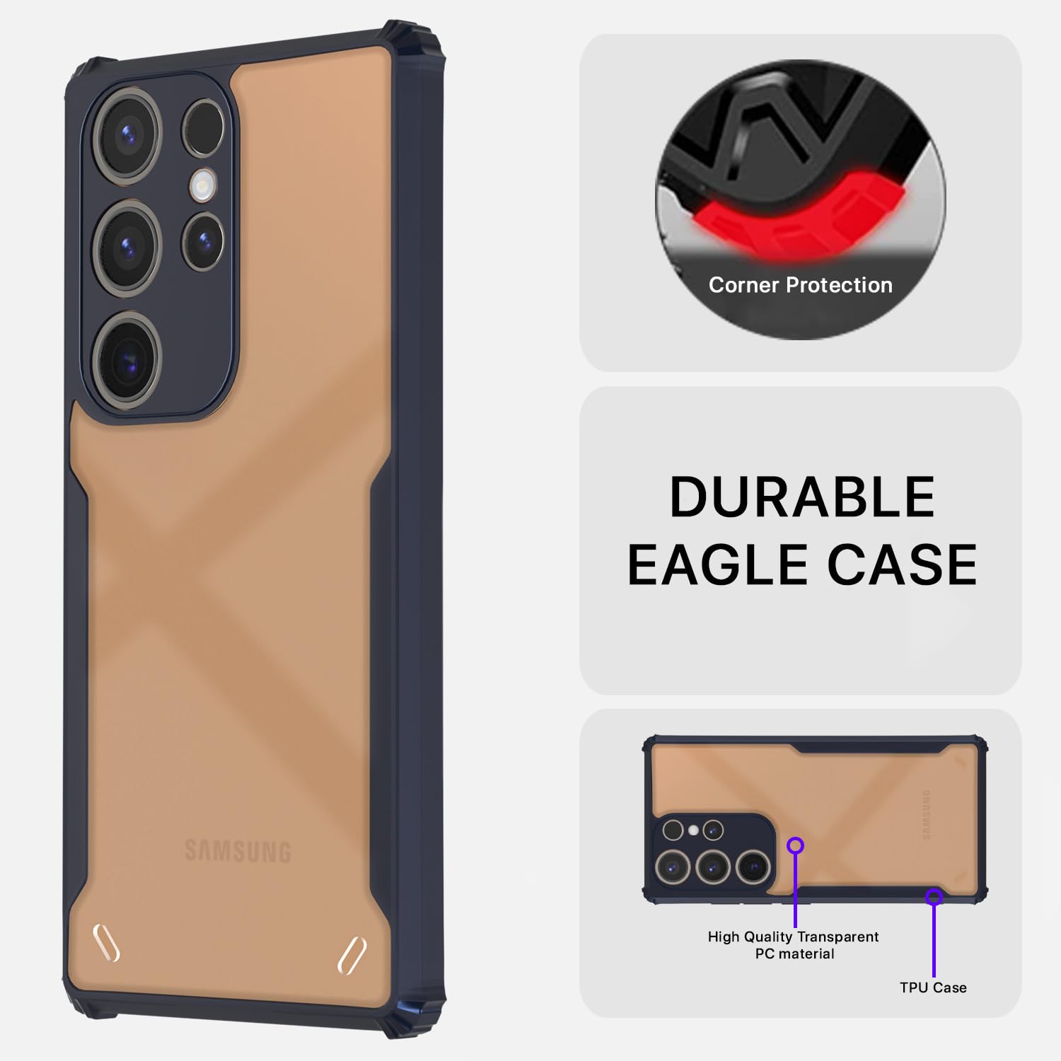 Pikkme blue mobile back cover for Samsung S24 Ultra 5G – photo 5
