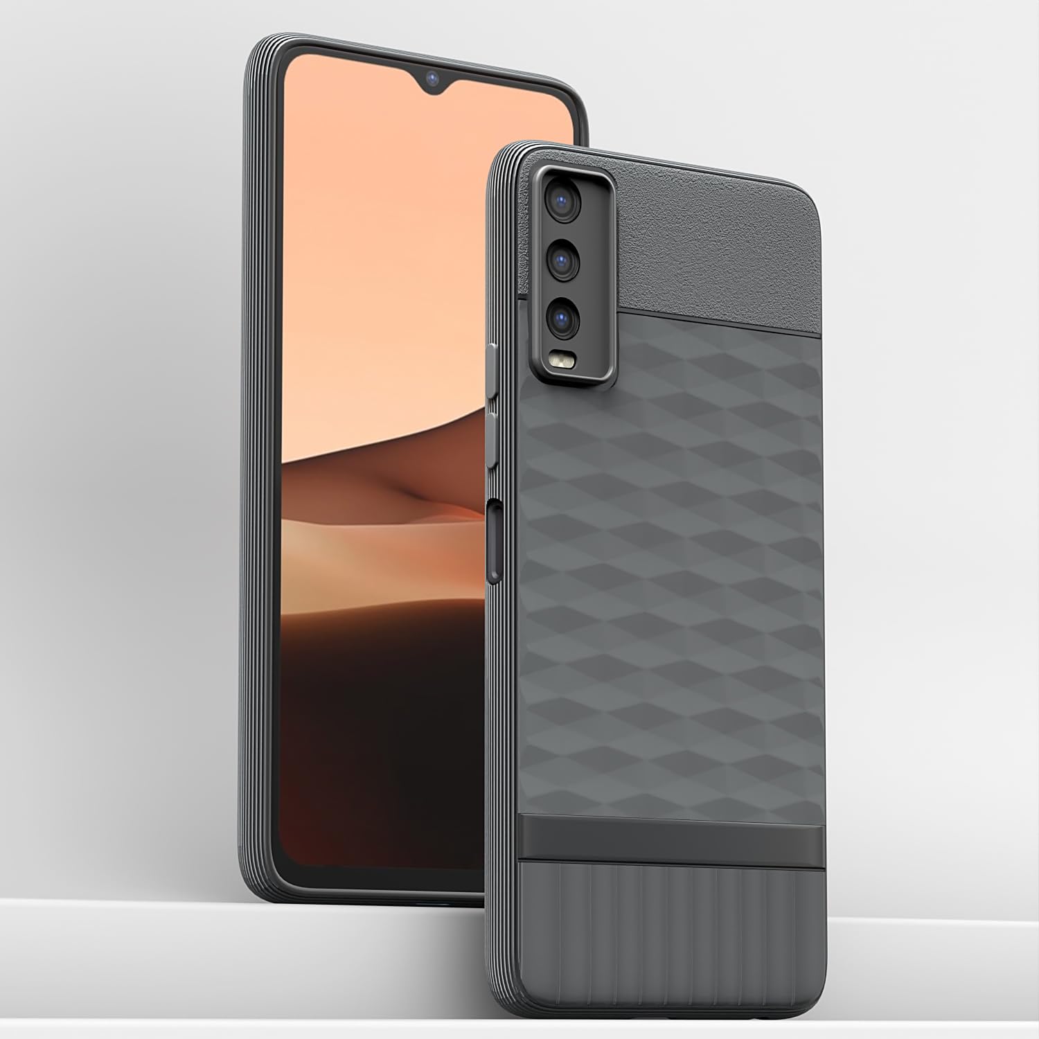 Pikkme Vivo Y12s / Y20 / Y20i / Y20G  Gencase Back Cover (Grey)