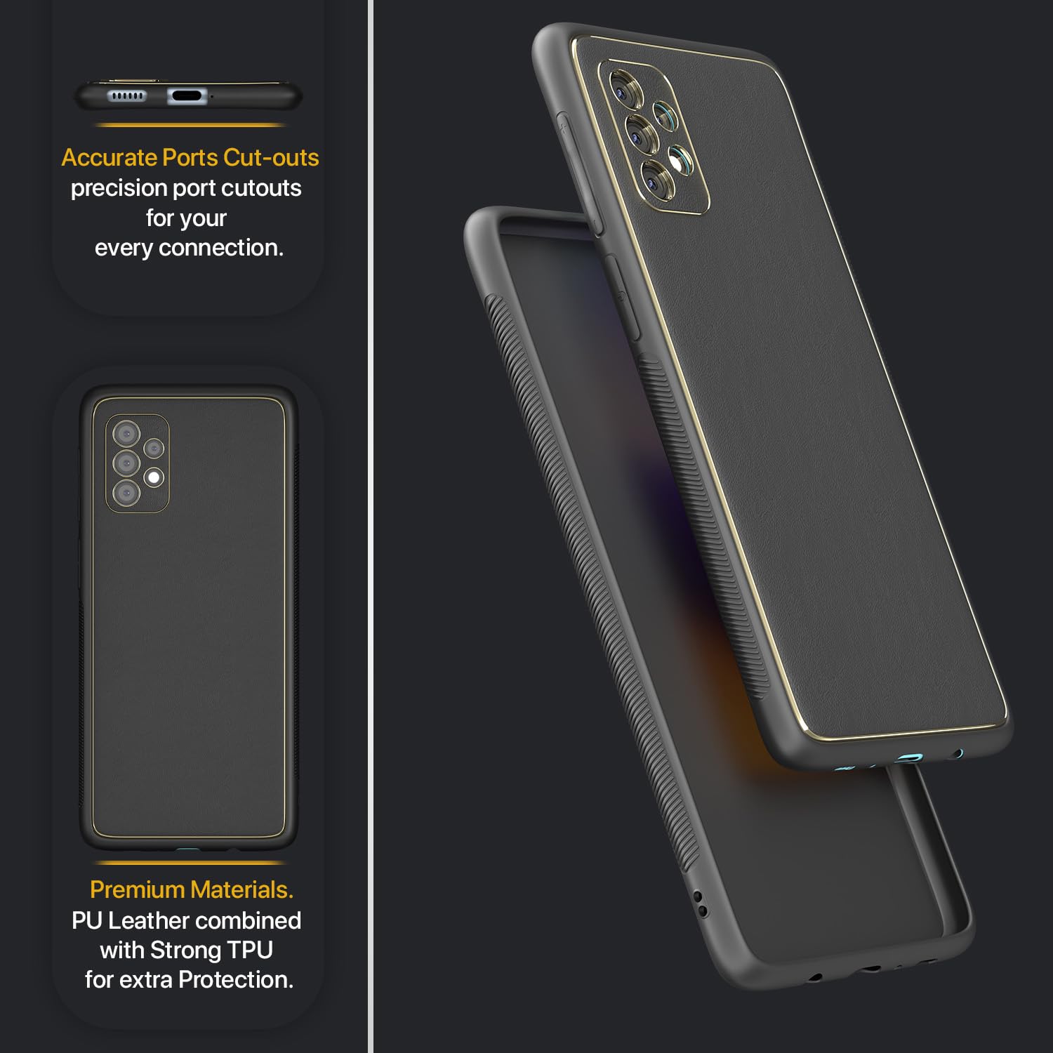 Pikkme Samsung A53 5G Chrome black mobile back cover – photo 4