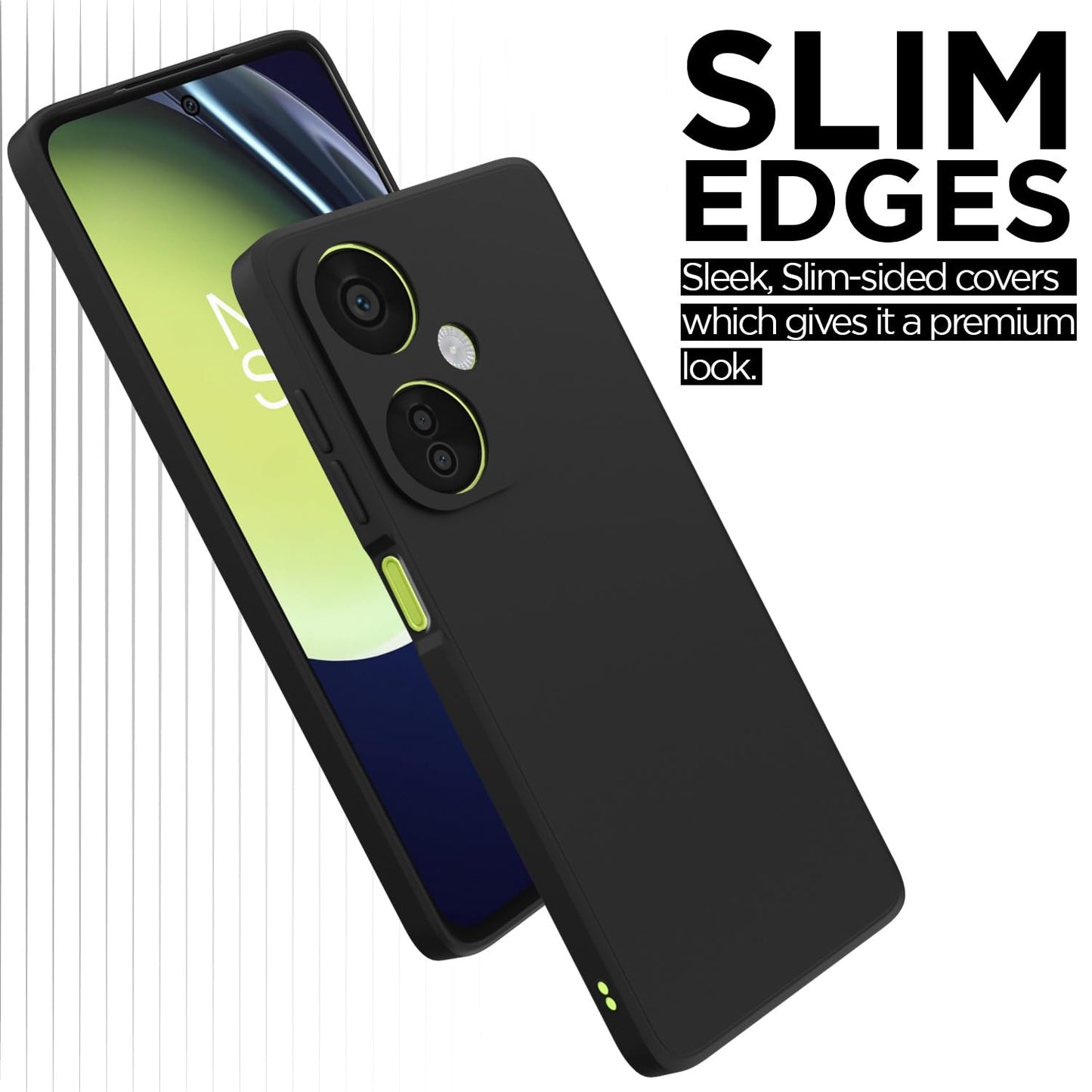 Pikkme OnePlus Nord Ce 3 Lite 5G Liquid Silicone Back Cover (Black)