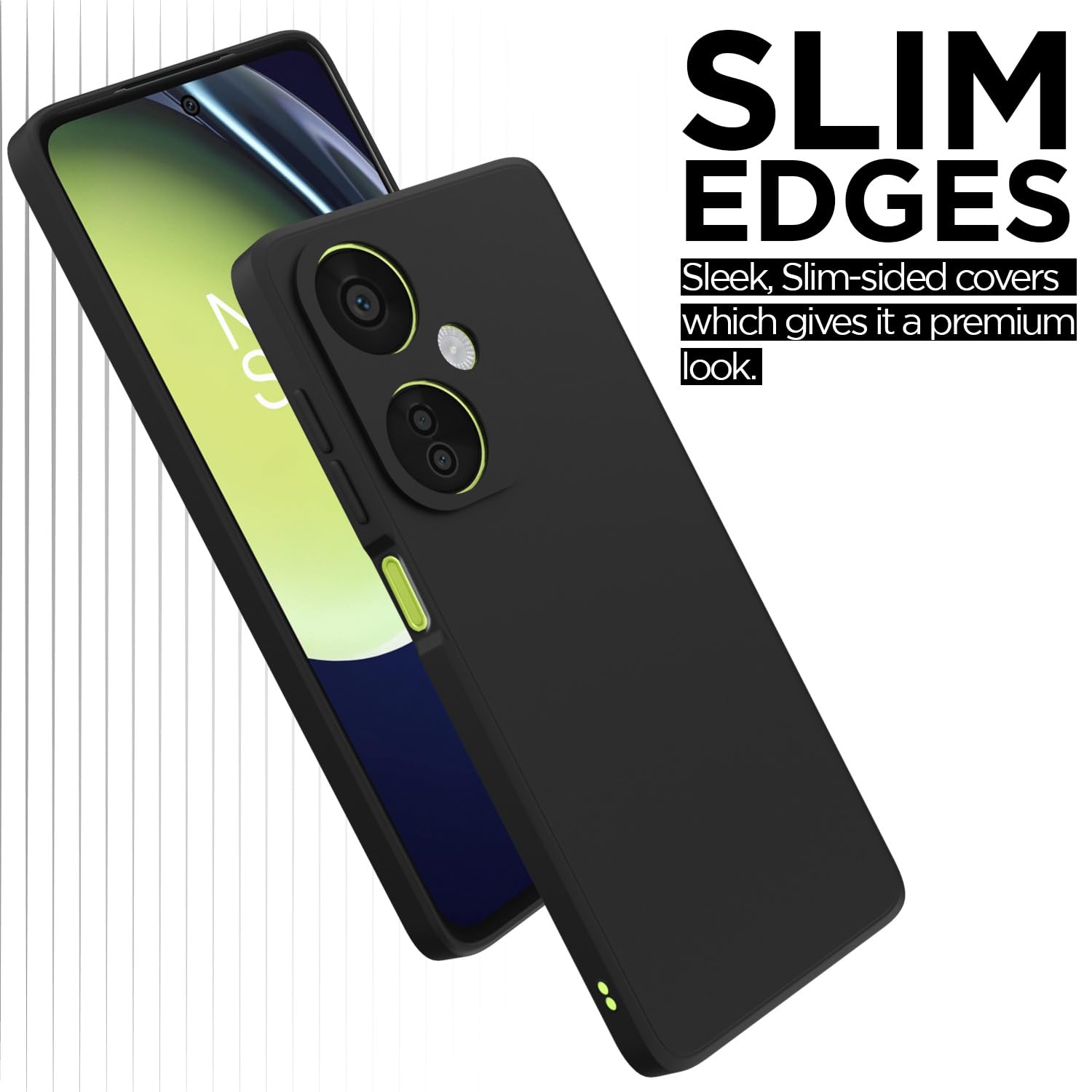 Pikkme black Matte mobile back cover for OnePlus Nord CE 3 Lite 5G – photo 7