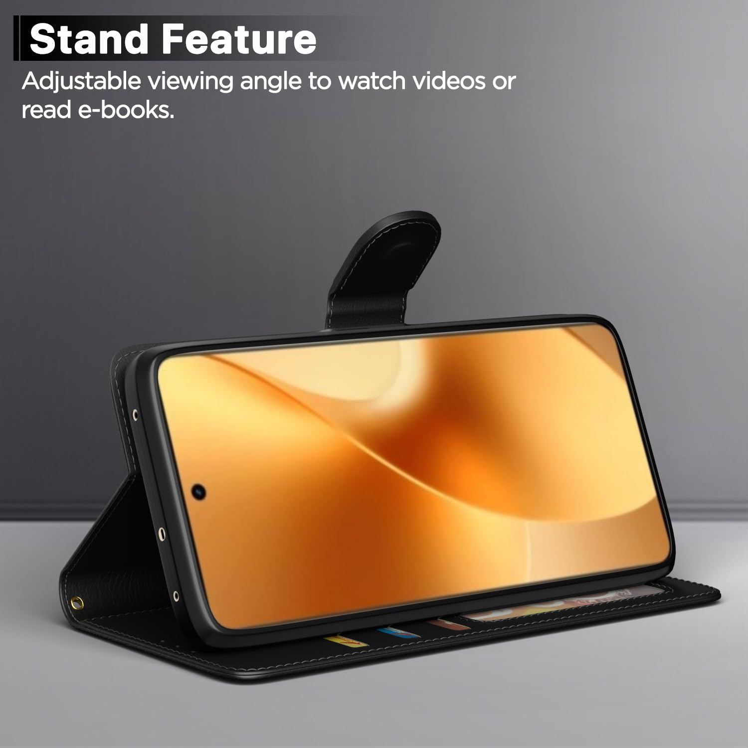Black Wallet wallet flip cover for Realme 15 5G – Pikkme – photo 3