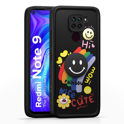 Pikkme Redmi Note 9 black back cover
