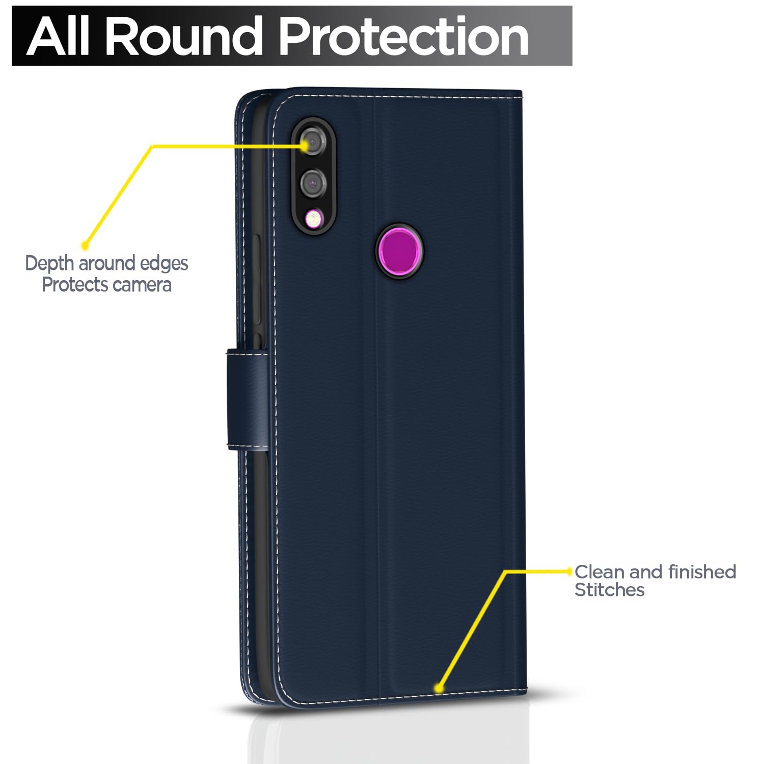 Pikkme Redmi Note 7/Note 7 Pro/Note 7s blue flip case – photo 4