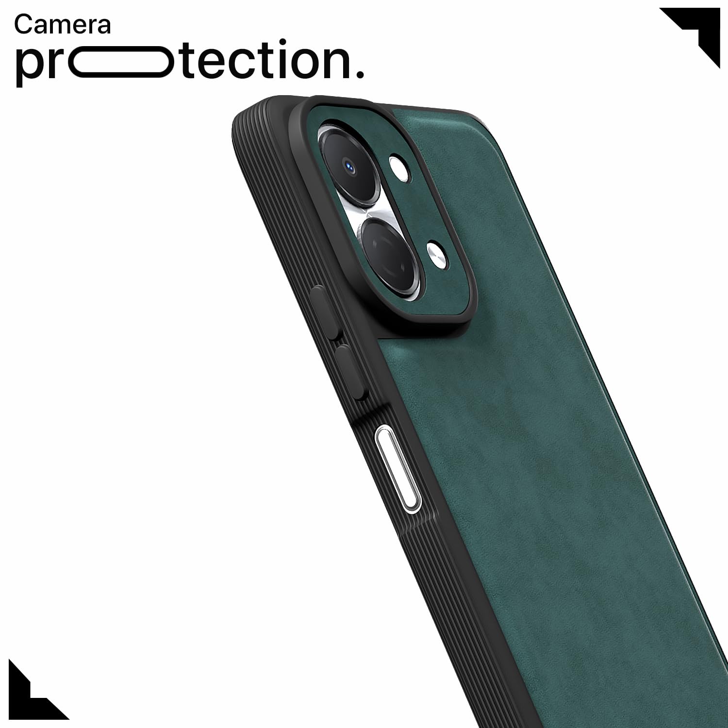 Pikkme green Leather phone cover for Tecno Spark Go 3 – photo 5