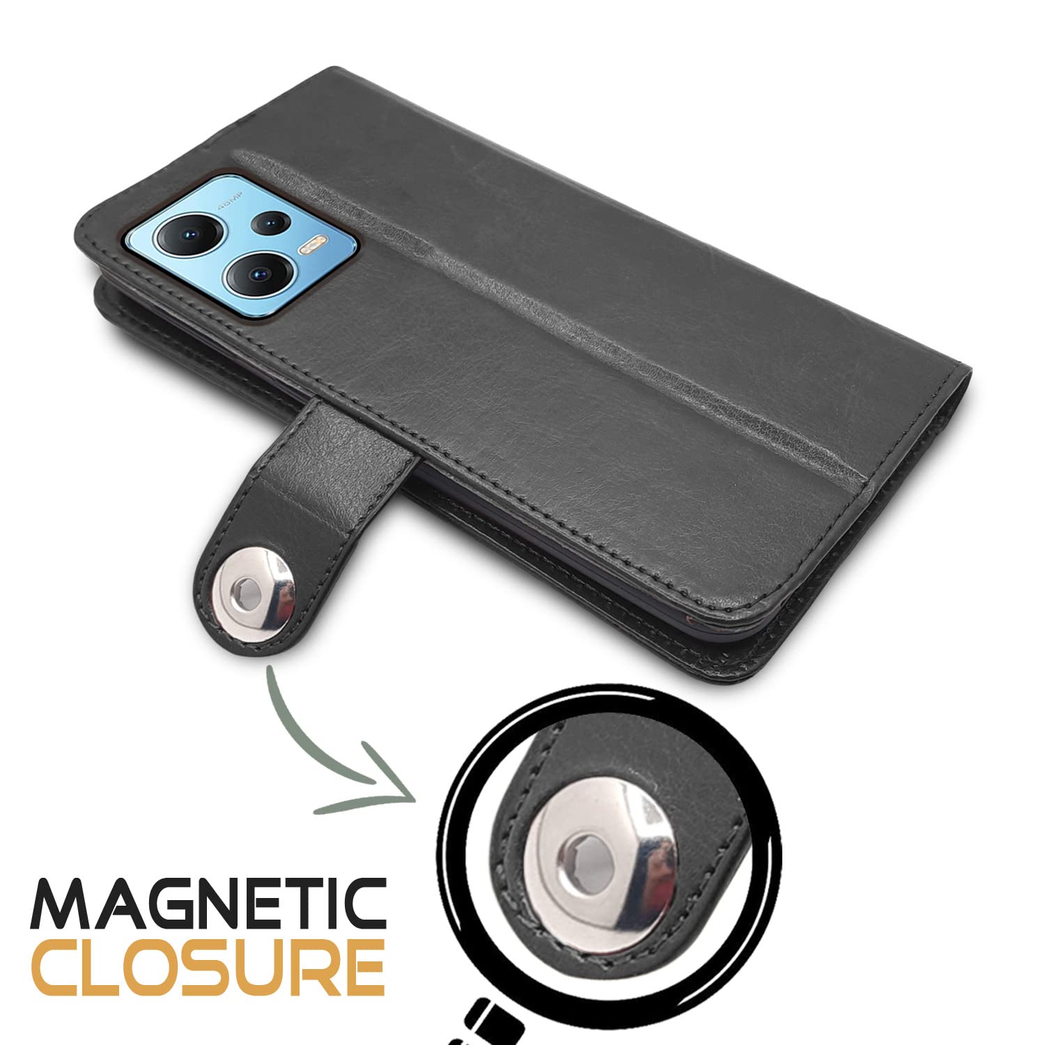 Black flip case for Poco X5/Redmi Note 12 5G – Pikkme – photo 4
