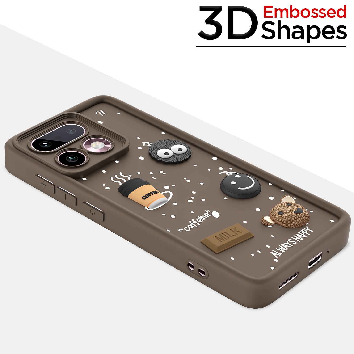 Realme 16 Pro Plus 5G back cover in brown by Pikkme – photo 3
