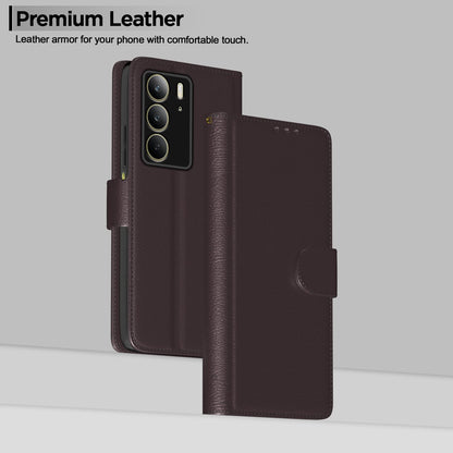 Realme C75 mobile flip cover in coffee by Pikkme – photo 2