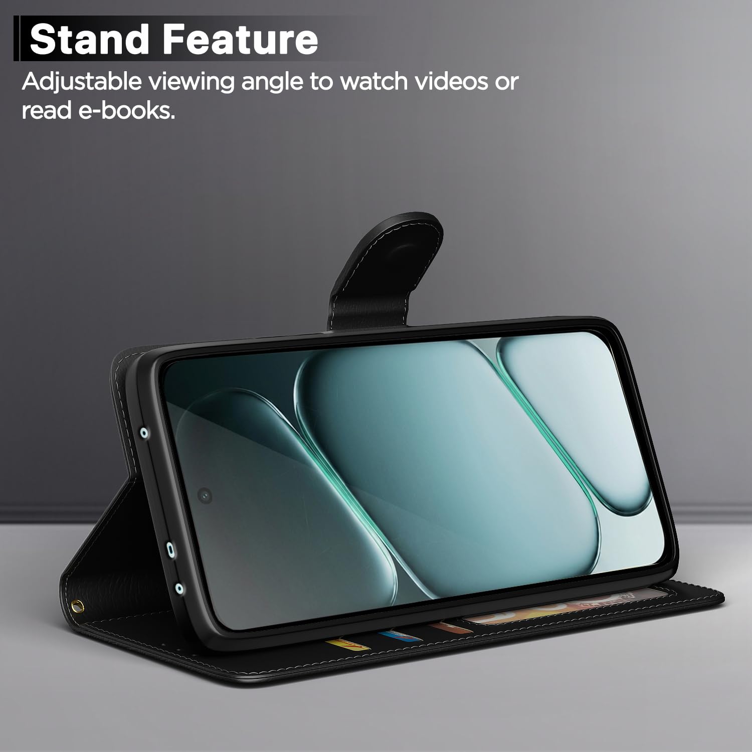 Black Wallet mobile flip cover for OnePlus Nord CE 6 5G – Pikkme – photo 3