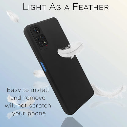 Pikkme Redmi Note 11/Note 11s Liquid Silicone black mobile cover – photo 6