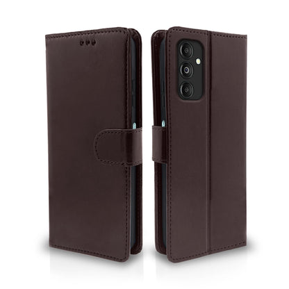 Pikkme Samsung Galaxy M35 5G Vintage Flip Cover (Coffee)