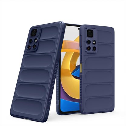 Pikkme blue Liquid Silicone back cover for Redmi Note 11T/Poco M4 Pro 5G