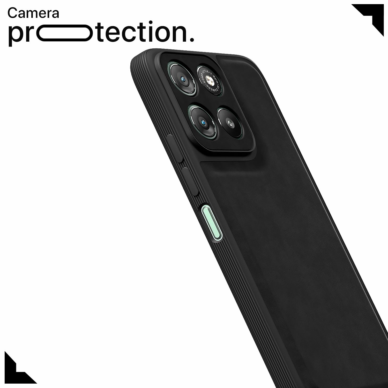 Moto G67 Power/G57 Power 5G Leather phone cover in black by Pikkme – photo 5