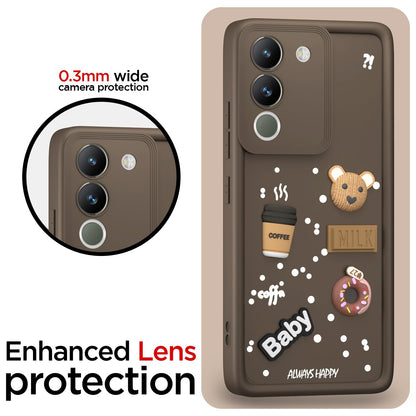 Brown Silicone mobile cover for Vivo Y200 5G – Pikkme – photo 5