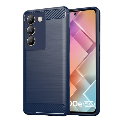  Vivo T3 5G / Vivo Y200e 5G Hybrid Carbon Fiber Back Cover - Blue 