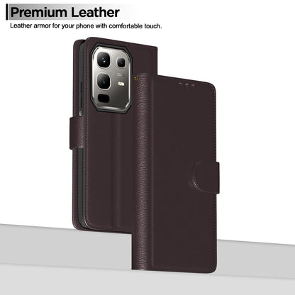 Pikkme Infinix Note 50x 5G Vintage Flip Cover (Coffee)