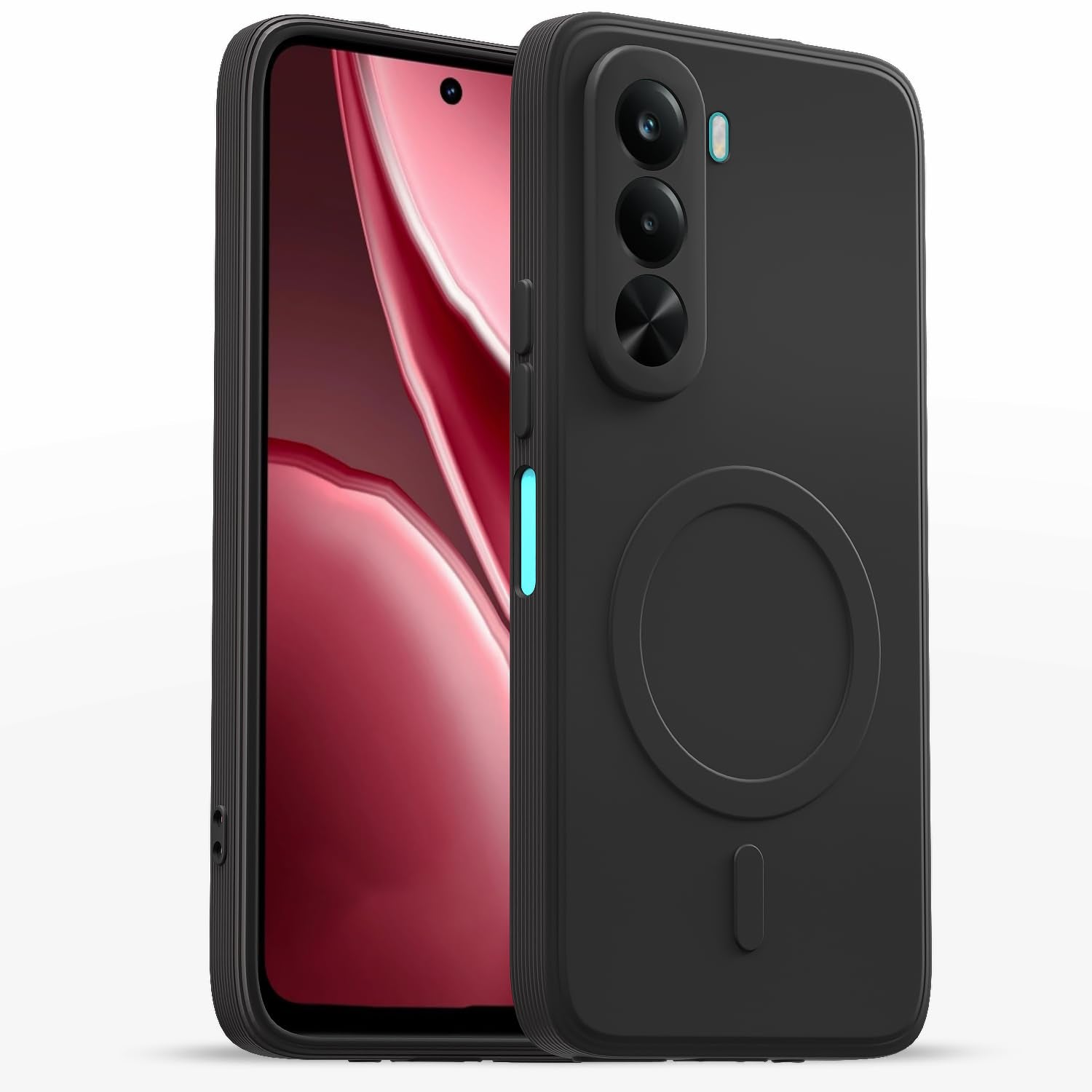 Pikkme black MagSafe phone cover for Realme P4x 5G