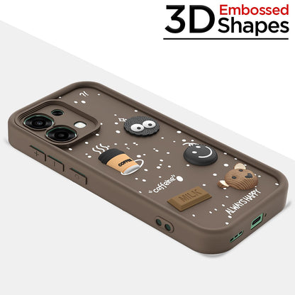 Pikkme Oppo F31 5G/F33 5G/3D Silicone brown phone cover – photo 3