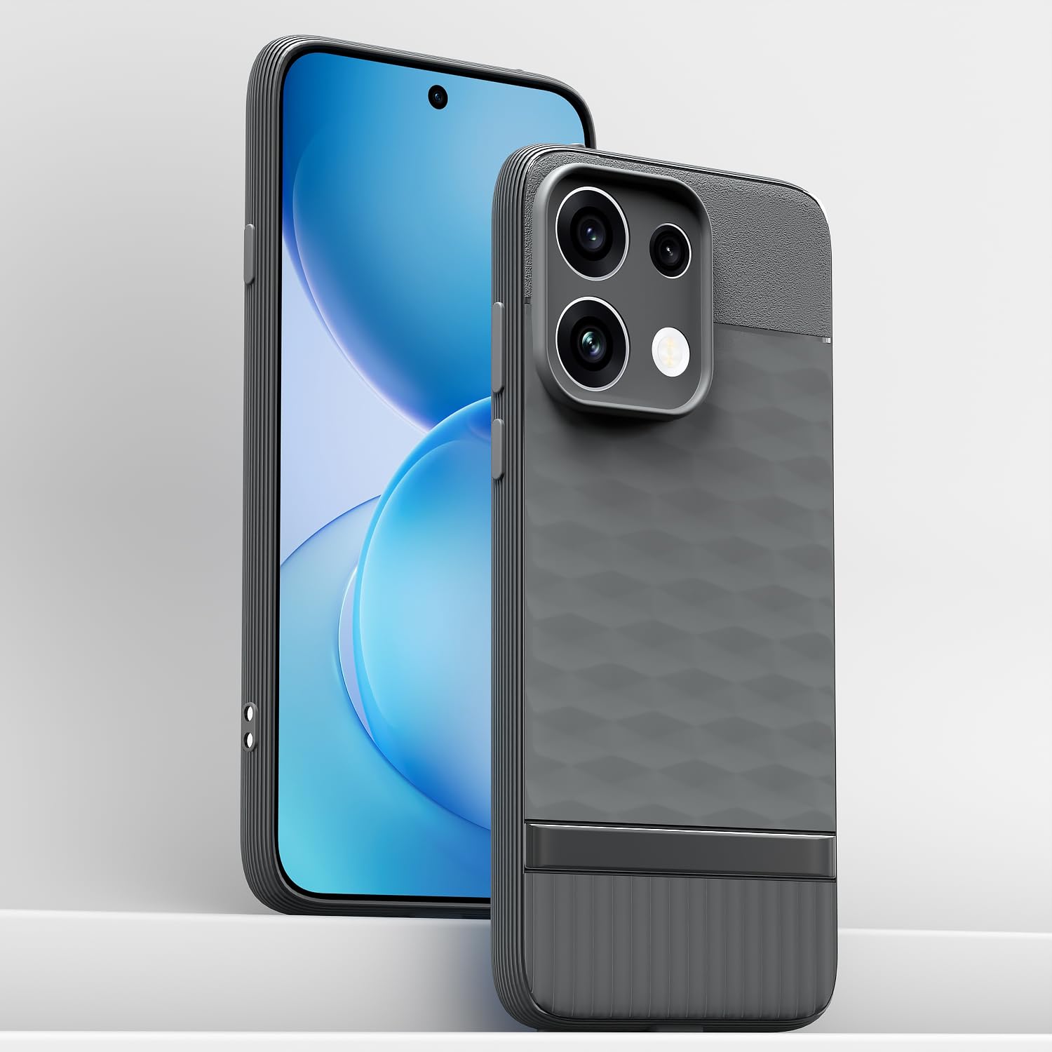 Grey mobile cover for Oppo Reno 16c 5G – Pikkme – photo 2