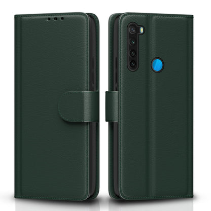 Pikkme Redmi Note 8 green flip cover