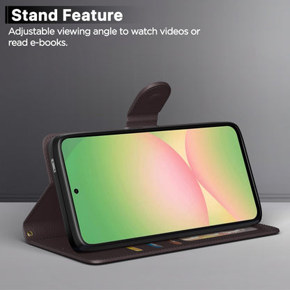 Samsung A37 5G Wallet flip cover in coffee by Pikkme – photo 3