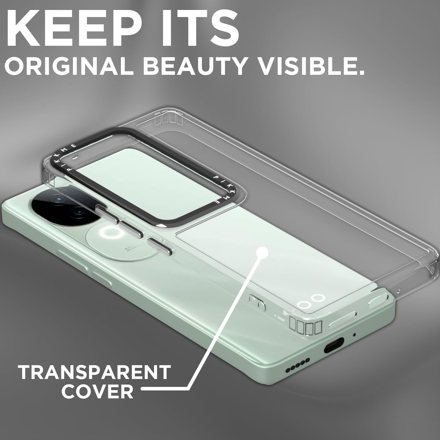 Transparent back cover for iQOO Z9s 5G – Pikkme – photo 2