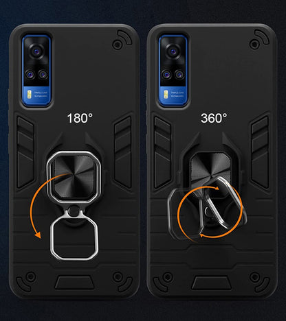 Vivo Y51 mobile back cover in black by Pikkme – photo 3