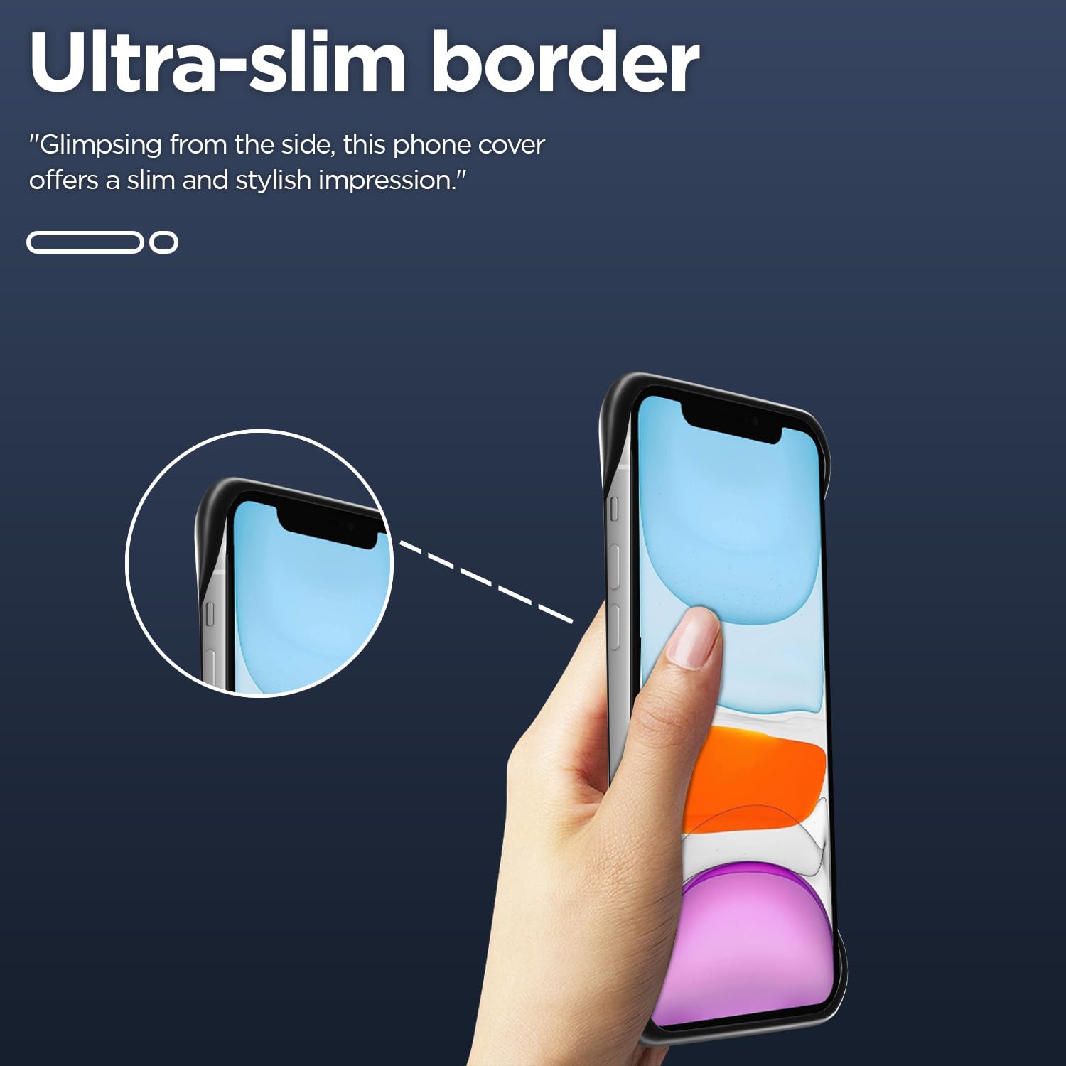 Pikkme iPhone 11 Frameless Back Cover (Black)