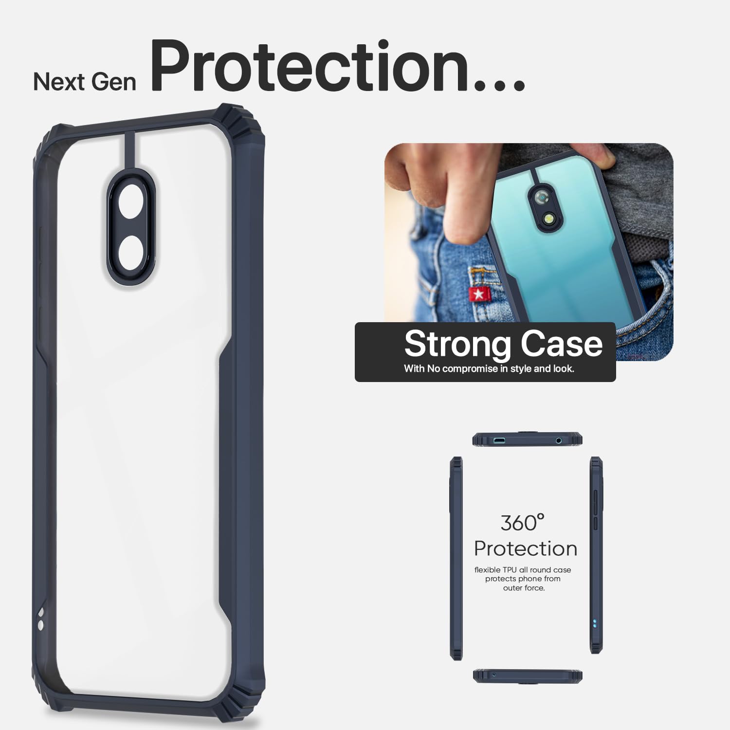 Pikkme blue Clear mobile cover for Itel A23 – photo 6