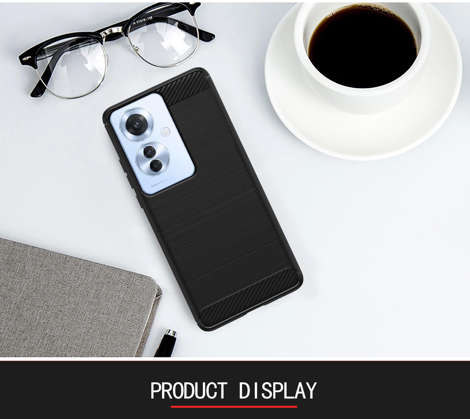 Black Hybrid mobile back cover for OPPO F25 Pro 5G – Pikkme – photo 3