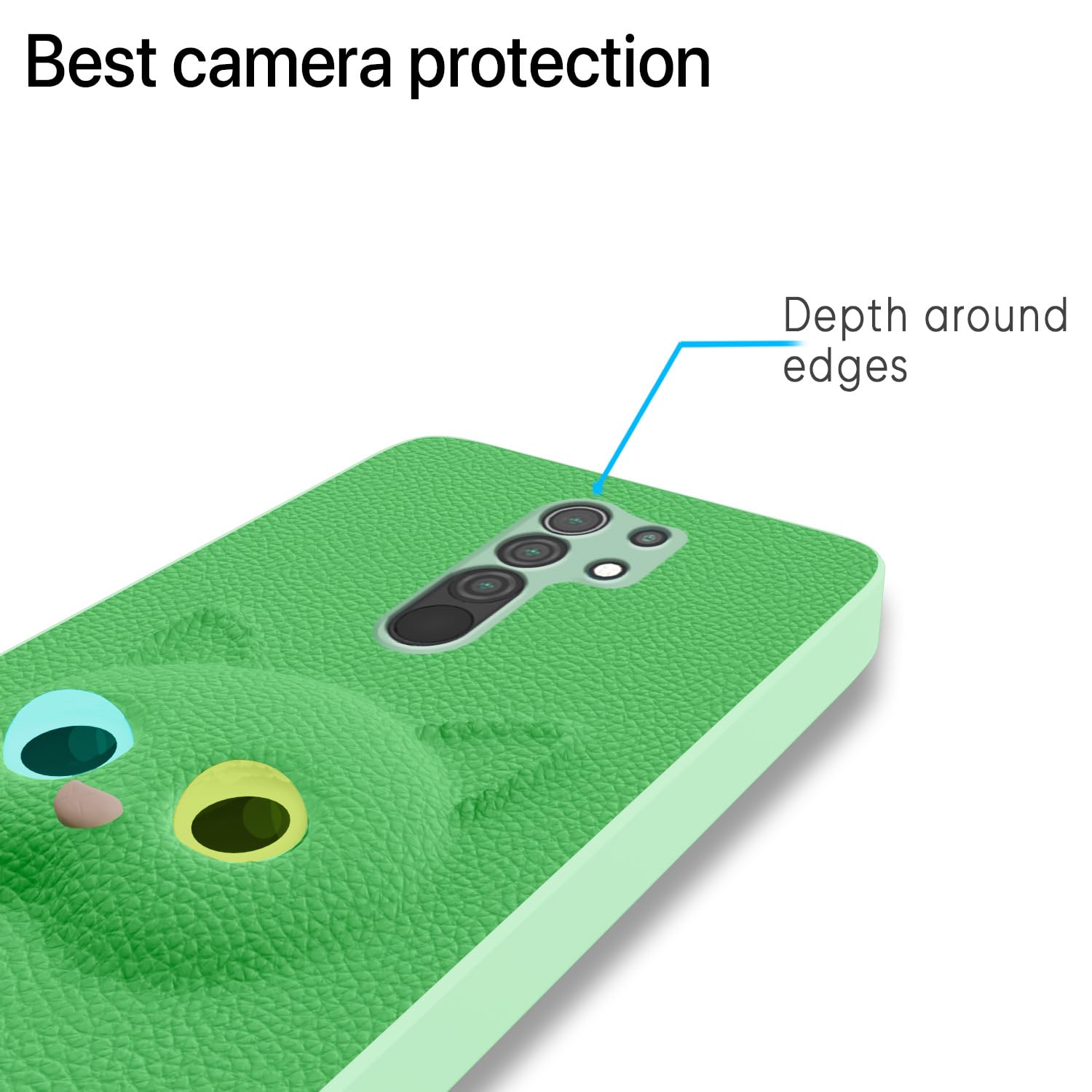 Pikkme Redmi 9 Prime/Poco M2 Kitty Back Cover (Green)