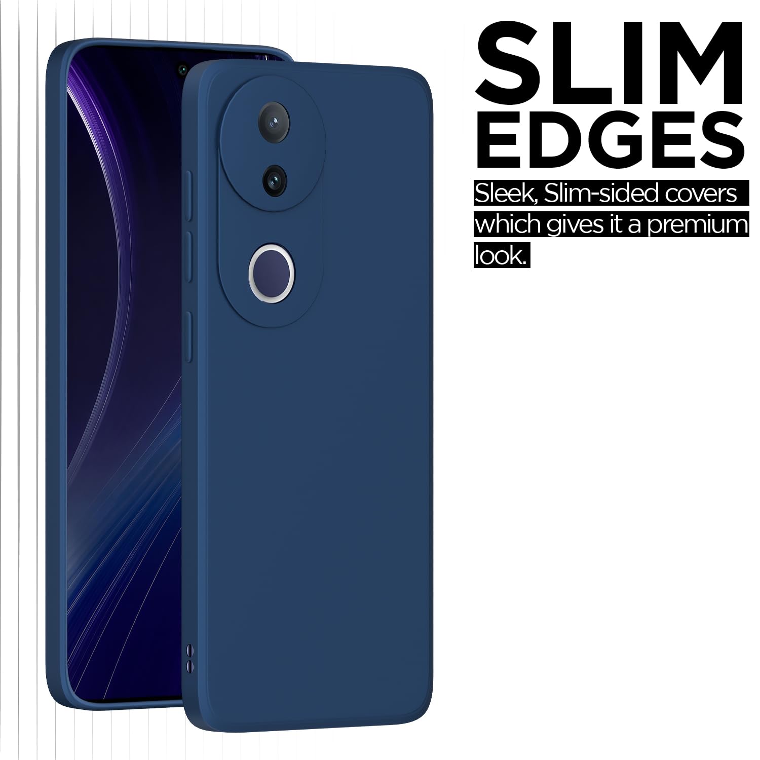 Pikkme blue Matte back cover for Vivo T4R/V50e/V50 5G – photo 6