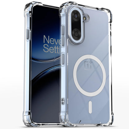 OnePlus Nord CE 5 5G MagSafe mobile cover in transparent mag-safe by Pikkme