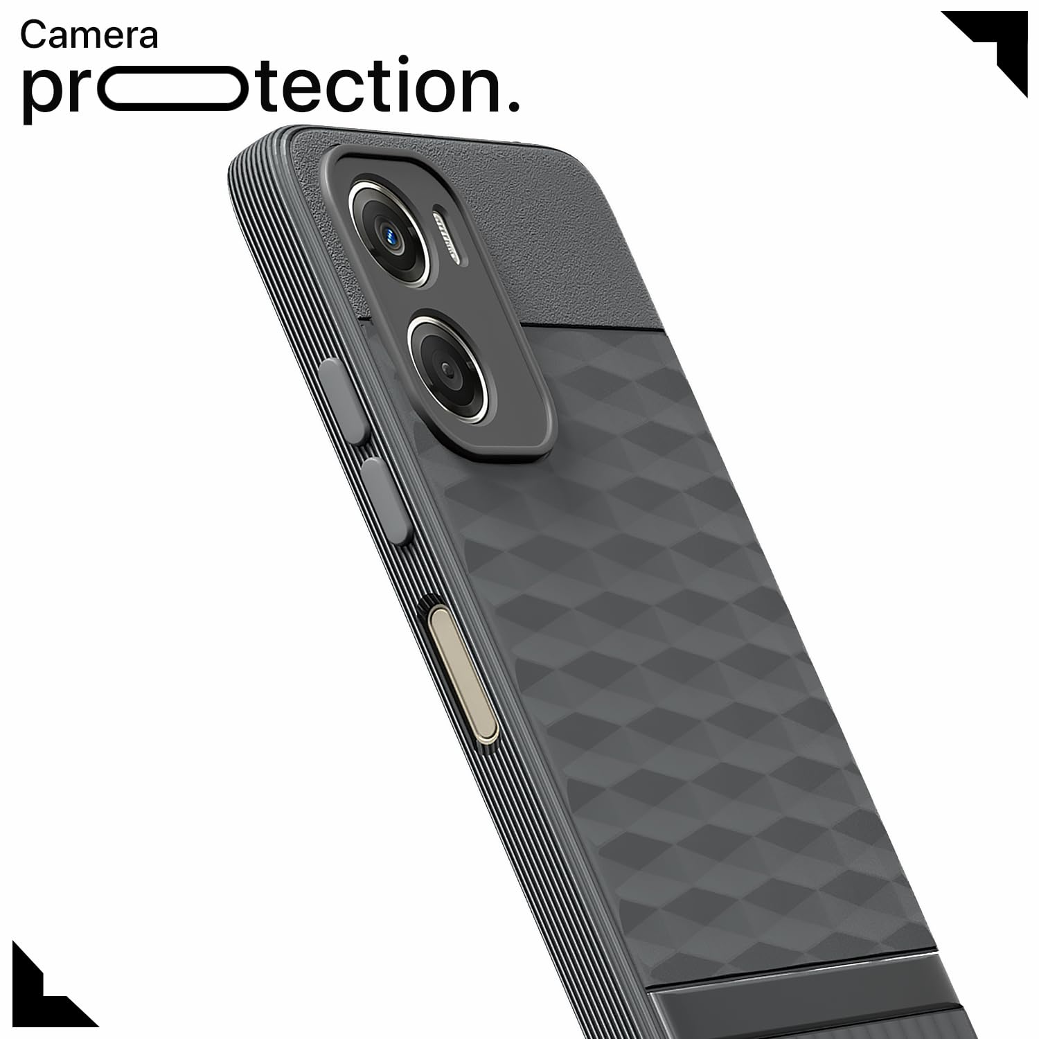 Moto G06 Power Silicone phone cover in grey by Pikkme – photo 5
