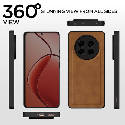 Pikkme Realme 13 Plus 5G / Realme P1 Speed 5G Leatherback Back Case | Brown