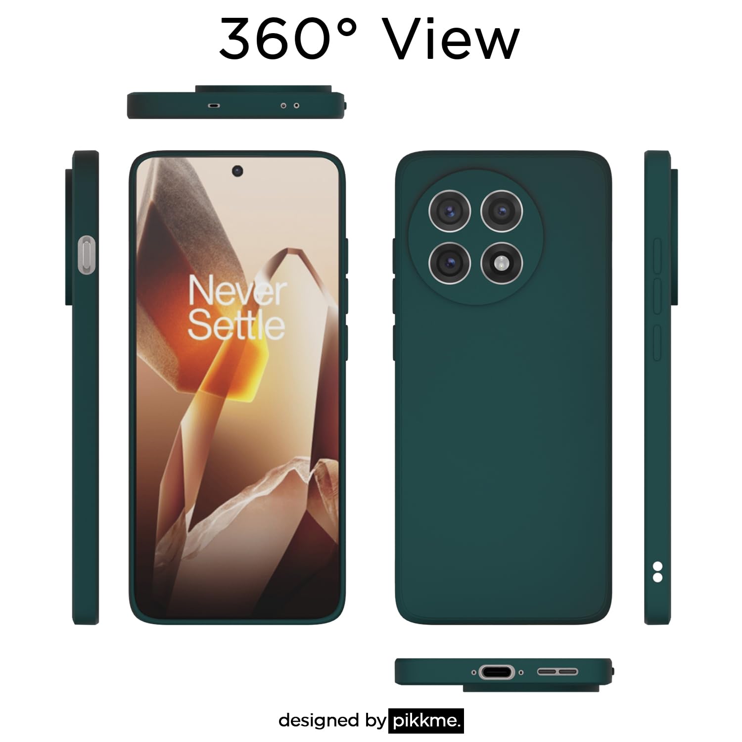 Pikkme OnePlus 13R 5G Matte green phone cover – photo 4