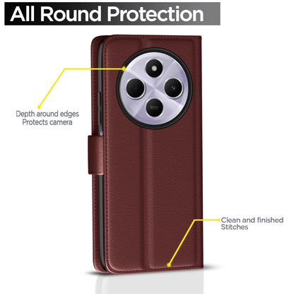 Poco M7 5G Wallet wallet flip cover in brown by Pikkme – photo 4