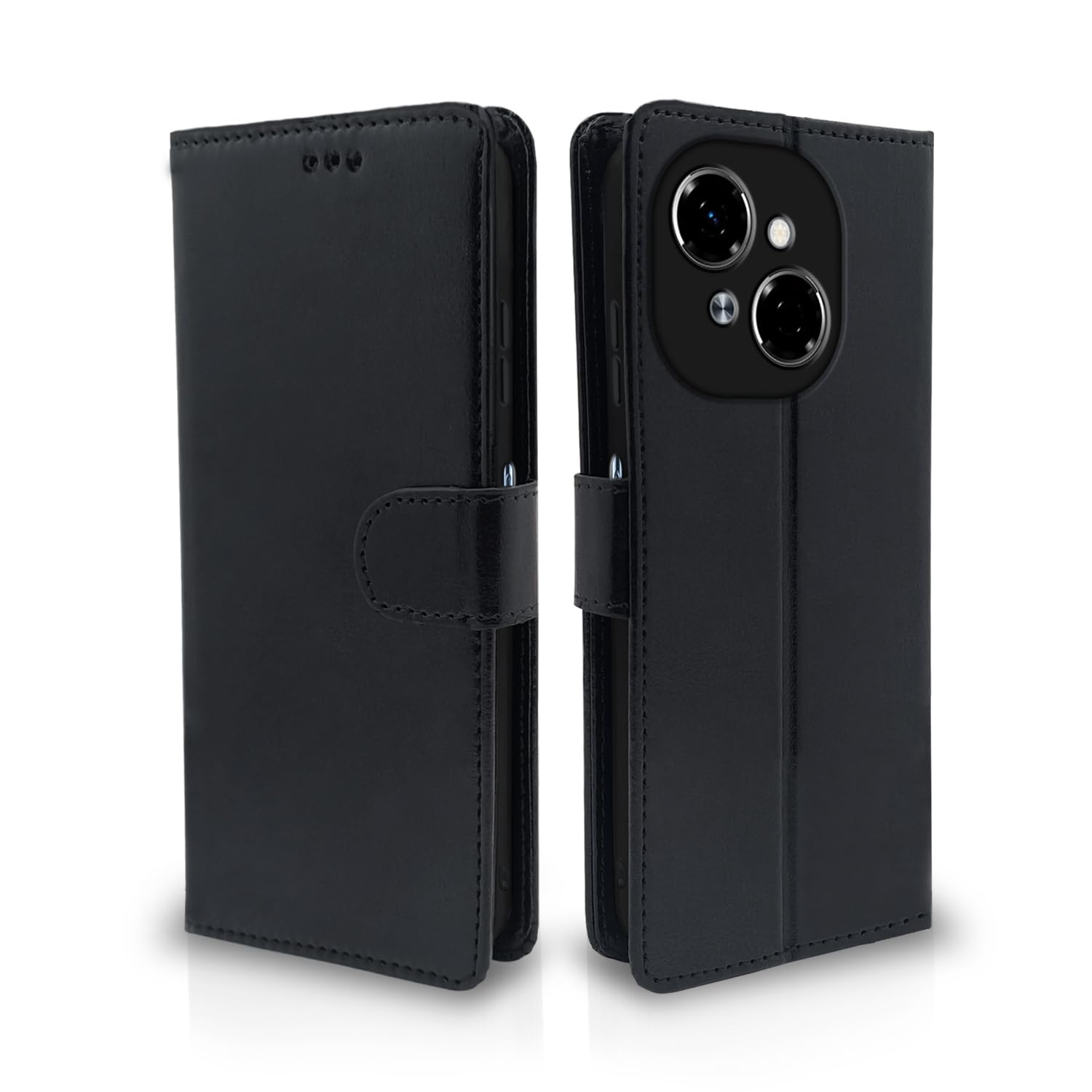 Pikkme Tecno Spark Go 1 black wallet flip cover