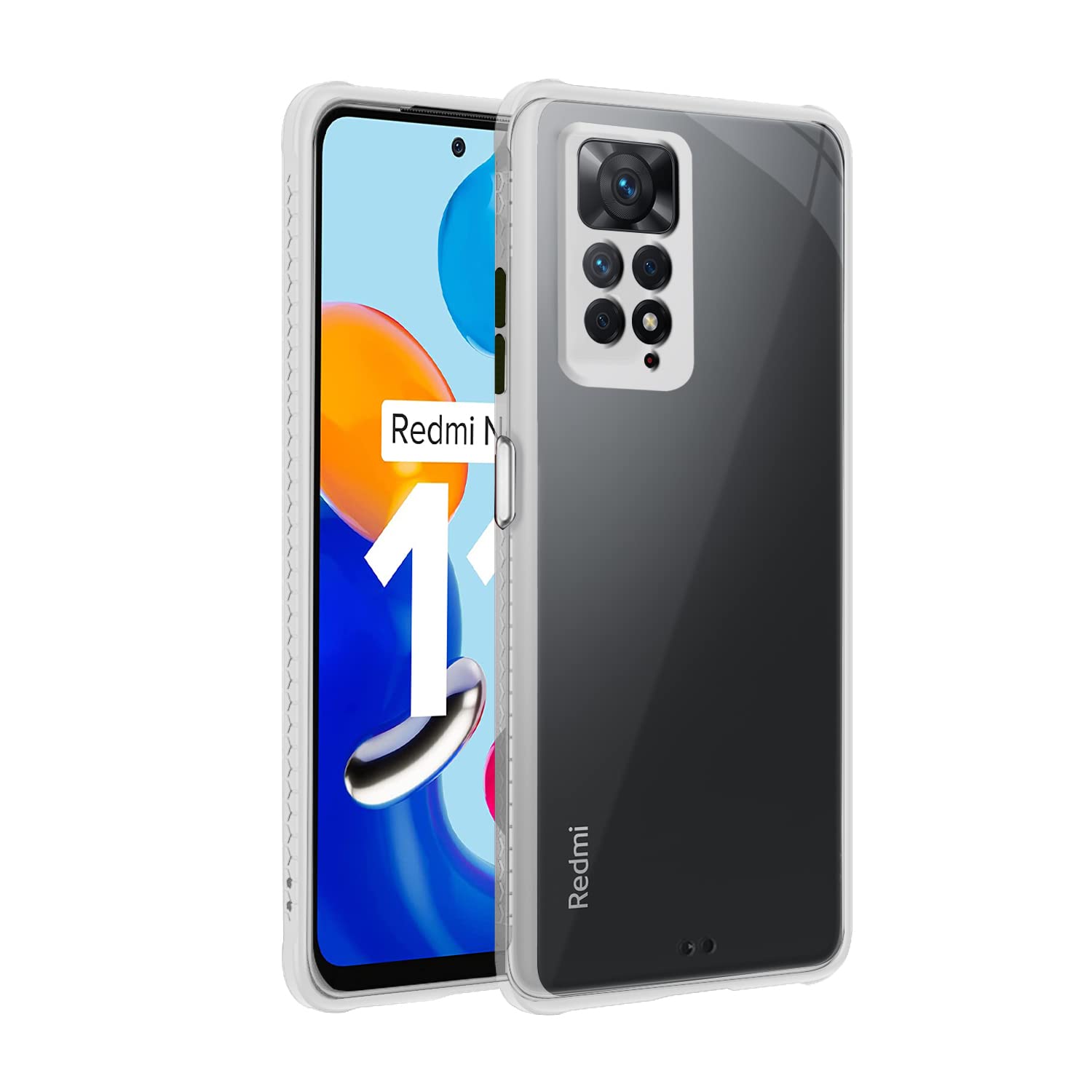 Pikkme Redmi Note 11/Note 11s Clear white mobile cover – photo 2