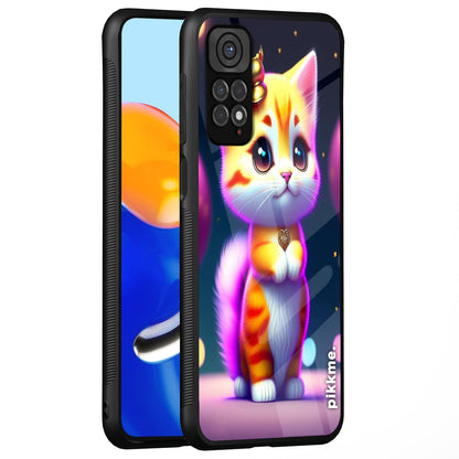 Pikkme Cat mobile cover for Redmi Note 11/Note 11s