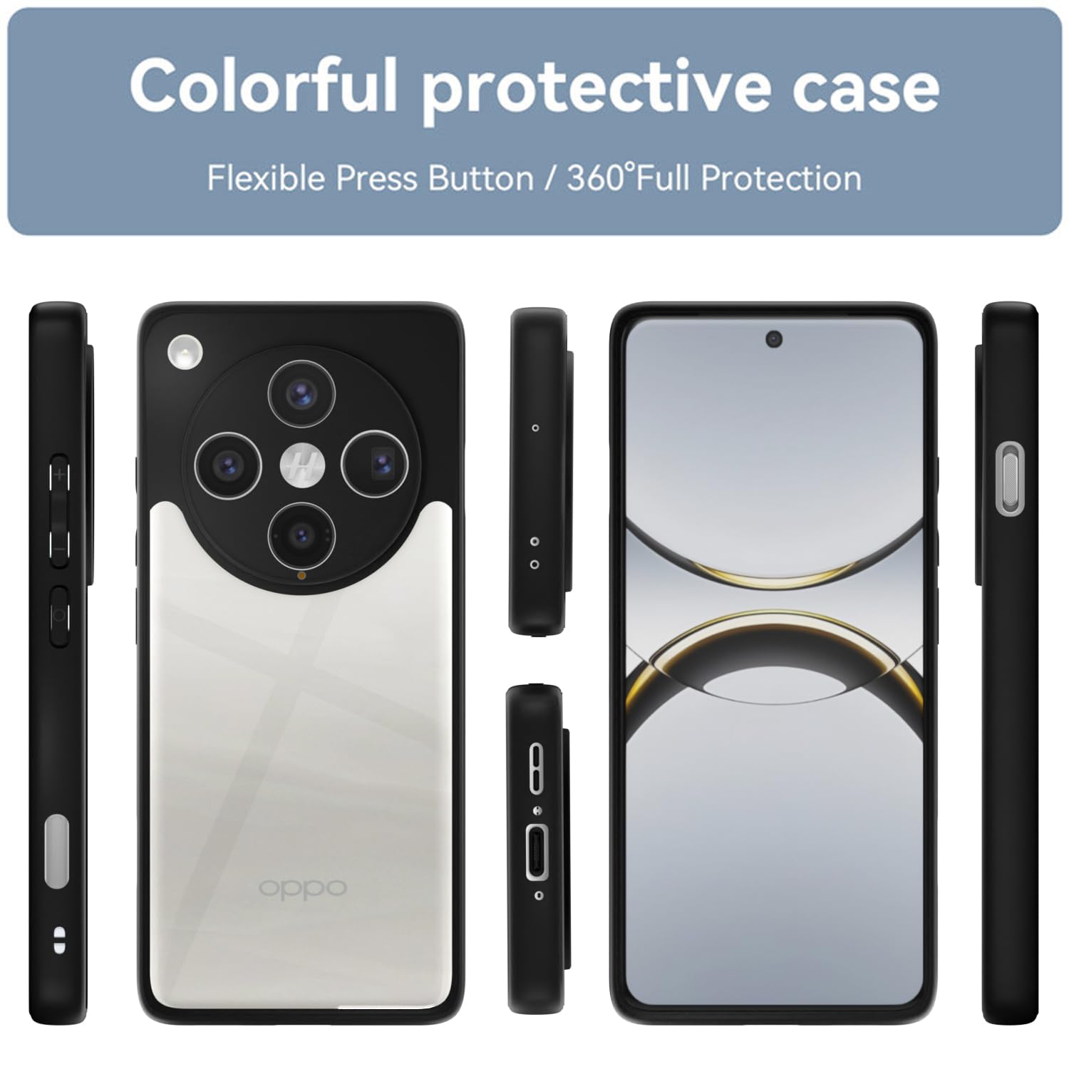 Pikkme Oppo Find X8 Pro 5G black mobile back cover – photo 2